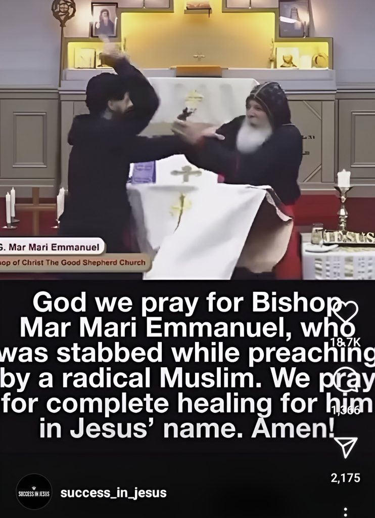 Islamicist Attacks Assyrian Catholic Priest During Live Broadcast