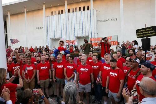 Leftists Rally To Stop Trump’s Renovations To Crumbling Kennedy Center